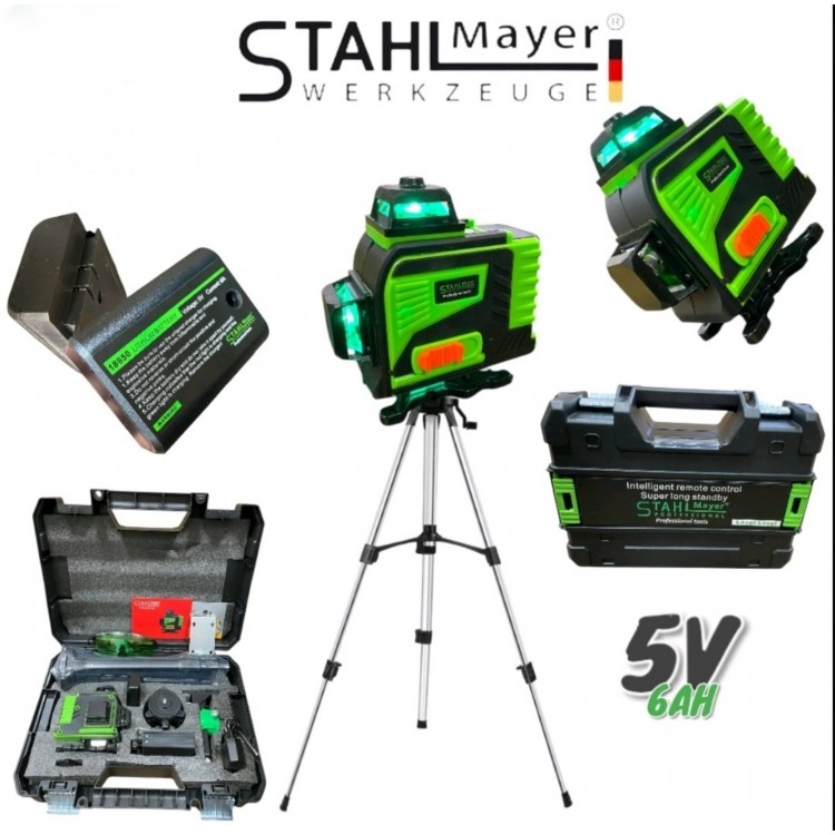 Самонивелиращ се лазерен нивелир 4D с 16 линии