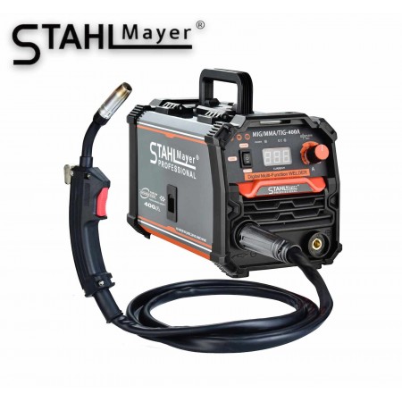 Телоподаващ апарат MIG, MAG, MMA за заваряване без газ 400А 2 в 1 STAHLMAYER-PRO