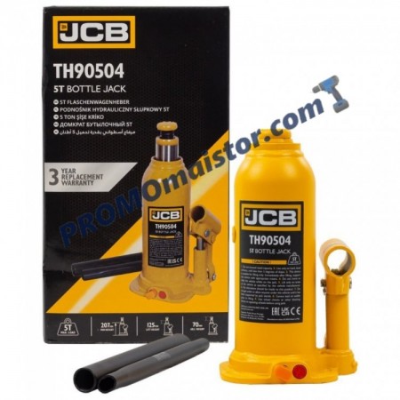 Хидравличен крик JCB ТН90504 тип бутилка 5 тона Хидравличен крик JCB ТН90504 тип бутилка 5 тона