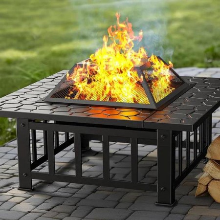 Градинска маса 3 в 1 "Fire Pit" - BBQ, камина и ледарка Градинска маса 3 в 1 "Fire Pit" - BBQ, камина и ледарка