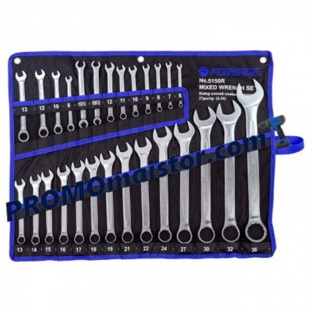 Комплект комбинирани ключове  27 части FORSAGE Комплект комбинирани ключове  27 части FORSAGE