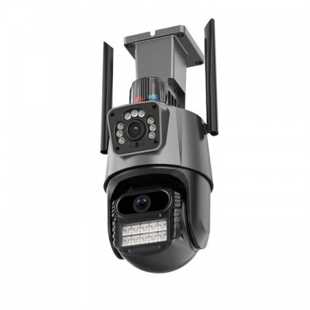 Водоустойчива Wi-Fi двойна камера за наблюдение, SMART ротация, FULL HD, 8MP Водоустойчива Wi-Fi двойна камера за наблюдение, SMART ротация, FULL HD, 8MP