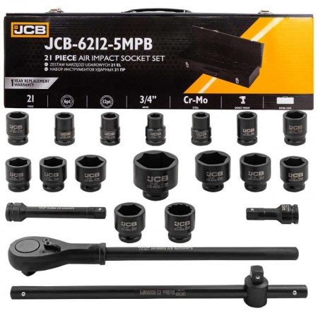 Камионско ударно гедоре 3/4" 21 части JCB