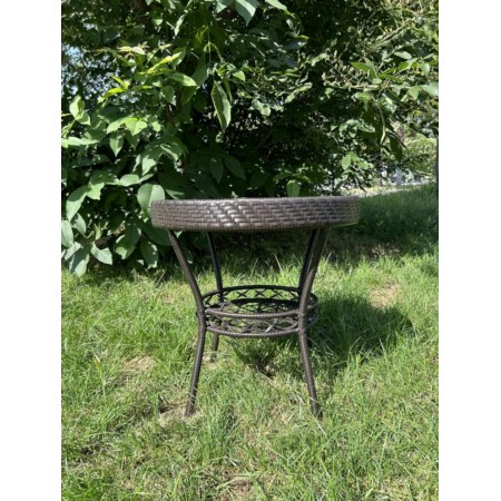 Градински ратанов комплект ОАЗИС - 2 стола + маса с поставка Градински ратанов комплект ОАЗИС - 2 стола + маса с поставка