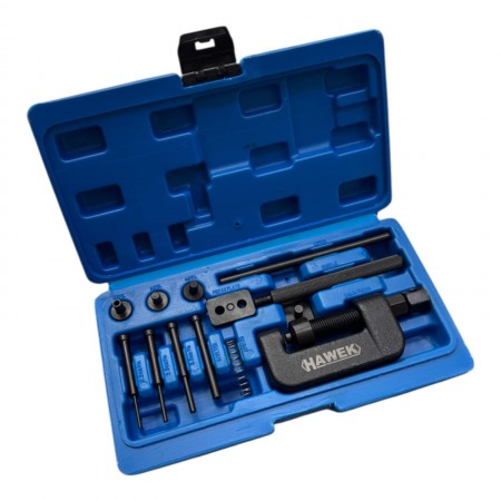 Професионален комплект за разнитване и занитване на вериги HAWEK