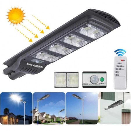 Комплект 2 броя мощна улична соларна лампа 1800W TAXSUNVISION