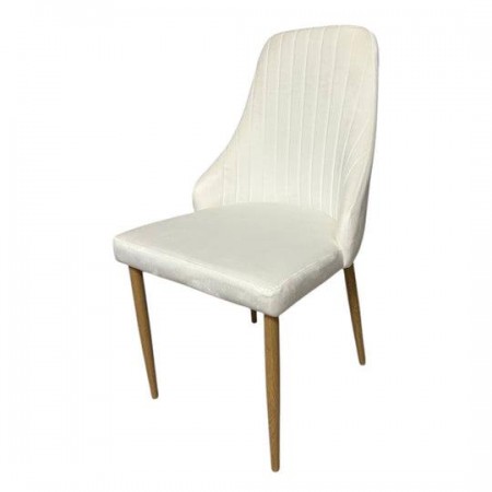 Елегантен стол Елина - цвят млечно бяло Елегантен стол Елина - цвят млечно бяло