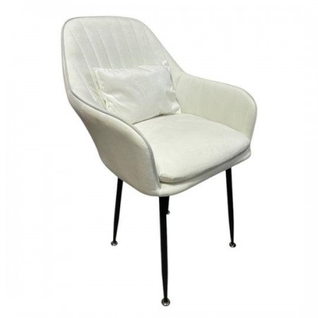 Комплект 4 броя трапезни столове Ивон + ПОДАРЪК възглавнички - цвят млечно бяло Комплект 4 броя трапезни столове Ивон + ПОДАРЪК възглавнички - цвят млечно бяло