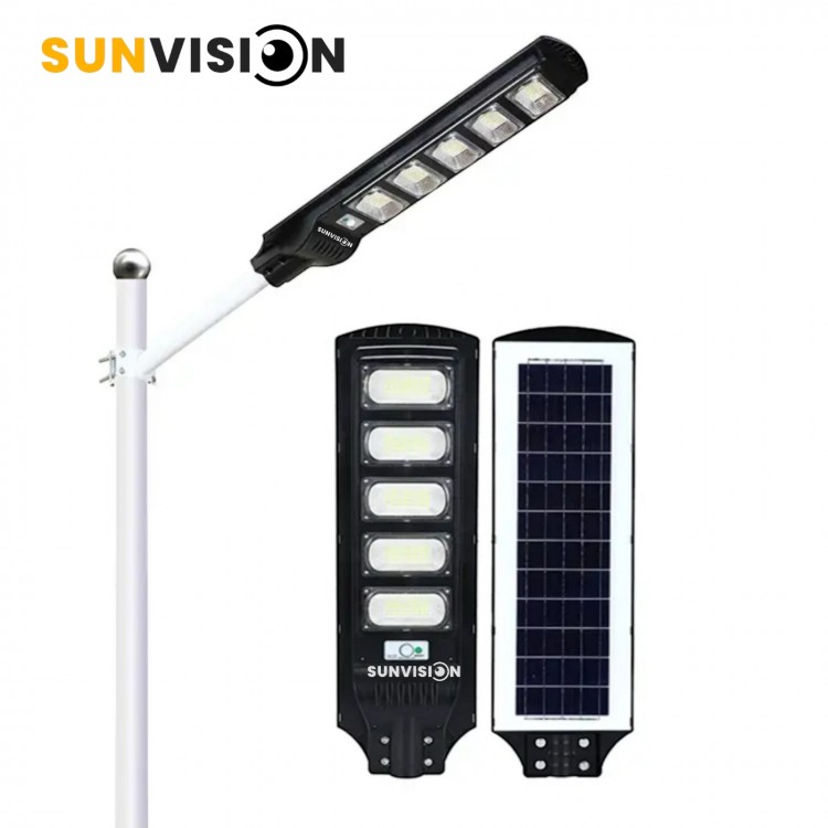 Комплект 3 броя мощна улична соларна лампа TAXSUNVISION 2200W Комплект 3 броя мощна улична соларна лампа TAXSUNVISION 2200W