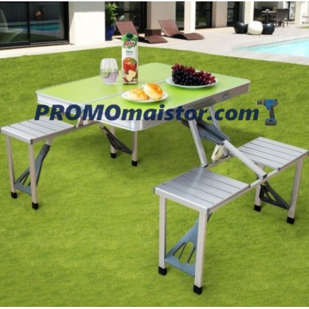 Сгъваема алуминиева маса за пикник  Сгъваема алуминиева маса за пикник