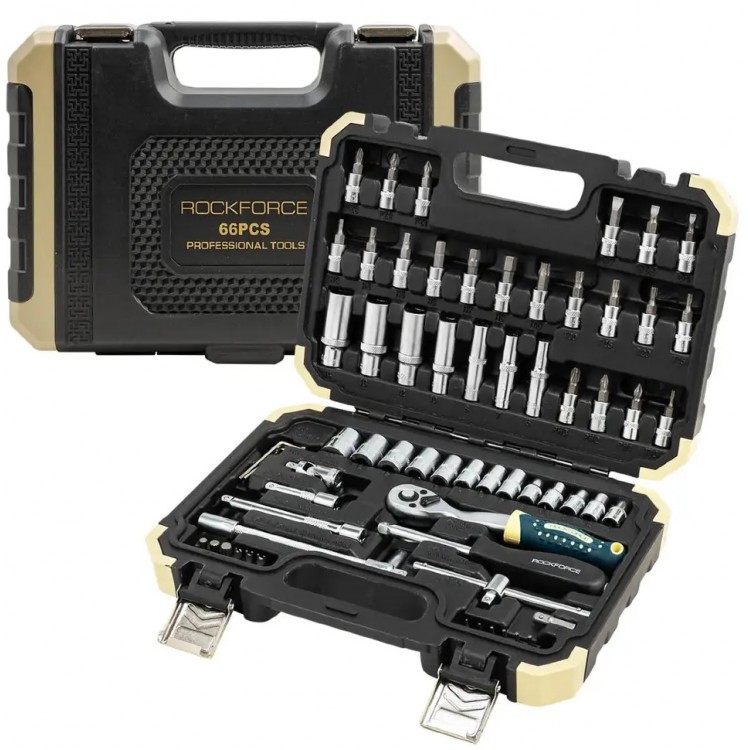 Гедоре 66 части 1/4" ROCKFORCE