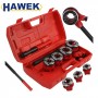 Комплект винторезка с 4 глави – 1/2″, 3/4″, 1″, 11/4″ HAWEK