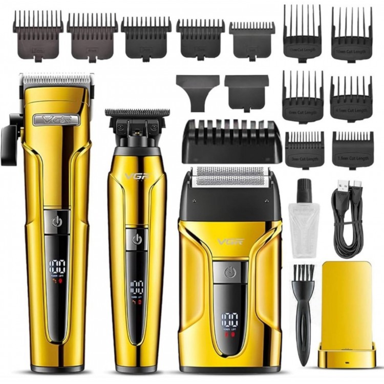 Комплект 3в1  машини за подстригване на брада и коса VGR V-694