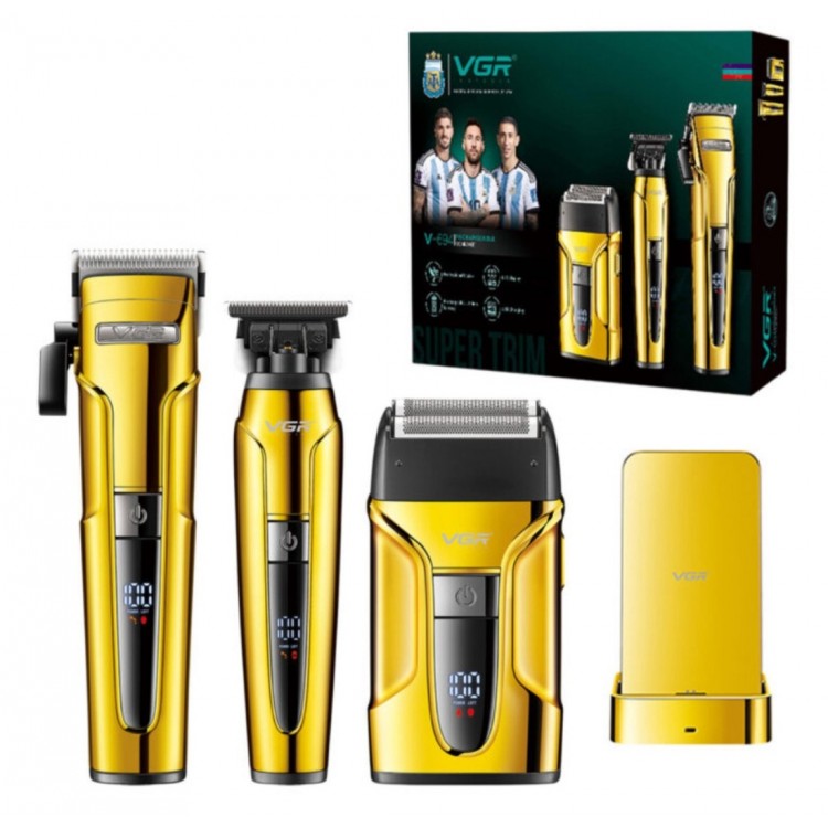 Комплект 3в1  машини за подстригване на брада и коса VGR V-694