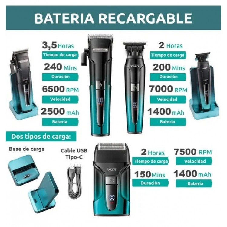 Комплект машини за подстригване на брада и коса VGR V-694  