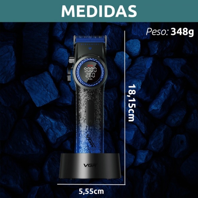 Професионална машинка за подстригване VGR PRO V-001 Blue Edition