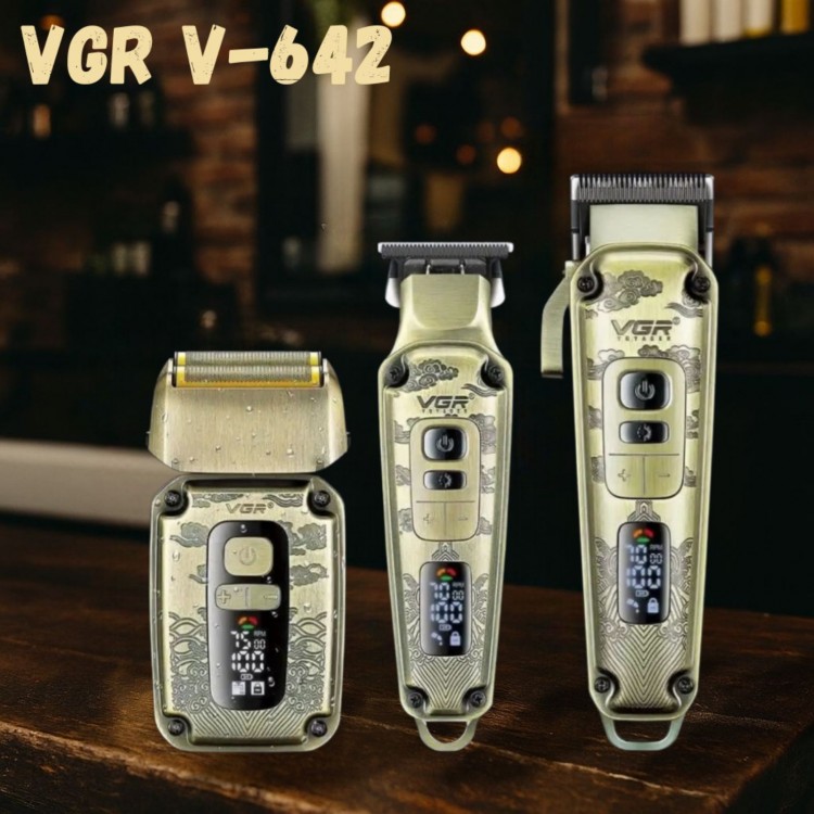 Професионален комплект 3 в 1 машини за подстригване VGR V-642 