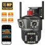 WiFi 4K 16MP външна камера с троен обектив SUNVISON, 10x ZOOM WiFi 4K 16MP външна камера с троен обектив SUNVISON, 10x ZOOM