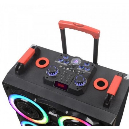 Безжична светеща караоке тонколона NDR-8888 4x8"  