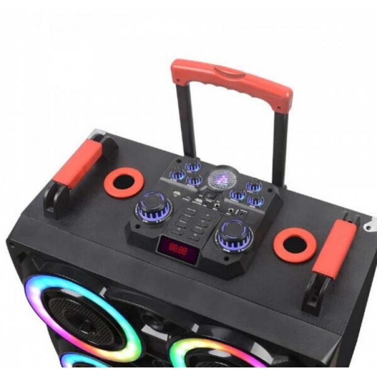 Безжична светеща караоке тонколона NDR-8888 4x8"  