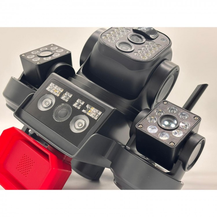 Соларна охранителна камера TAXSUNVISION – 16 MP, 3 обектива, аларма,  Wi-Fi , модел 28-80