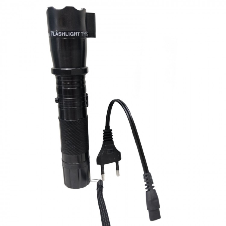 Акумулаторен фенер с лазер и електрошок 288