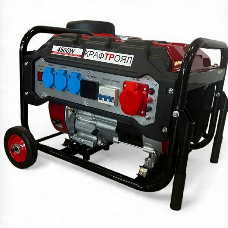 Монофазен четиритактов генератор с дисплей 4.5 kW KraftRoyal 