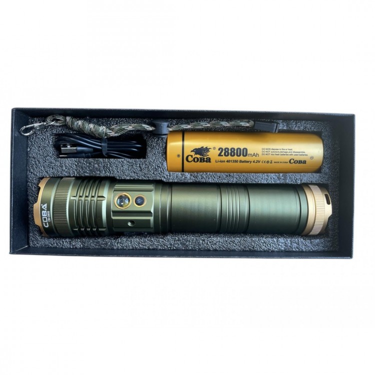 Трицветен LED фенер COBA CB-G905