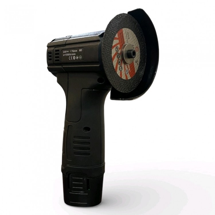 Комплект акумулаторен ударен винтоверт + мини ъглошлайф STAHLMAYER 24V