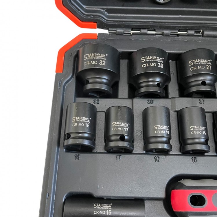 Ударно гедоре 1/2" 37 части STAHLMAYER