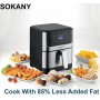 Air Fryer -  ЕЪРФРАЙЪР 7 литра Sokany SK-ZG-8040