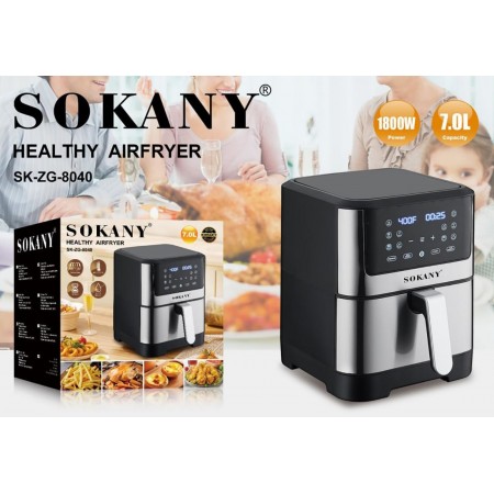 Air Fryer - ЕЪРФРАЙЪР 7 литра Sokany SK-ZG-8040 Air Fryer - ЕЪРФРАЙЪР 7 литра Sokany SK-ZG-8040