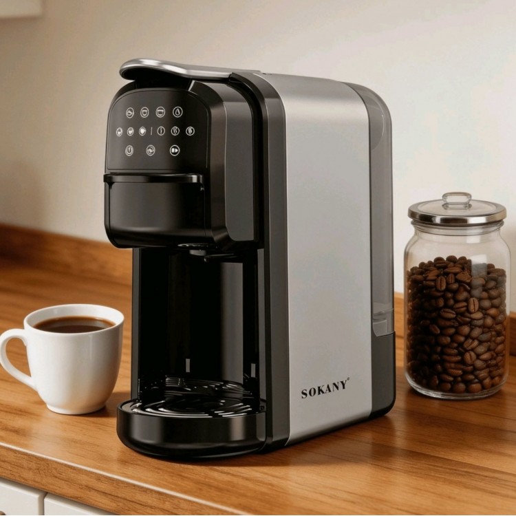 Kафемашина Sokany SK-04031 – 3-в-1, 700 мл, 1400 W Kафемашина Sokany SK-04031 – 3-в-1, 700 мл, 1400 W