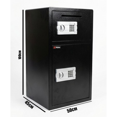 204 литра сейф с двоен достъп – кодов и ключов механизъм