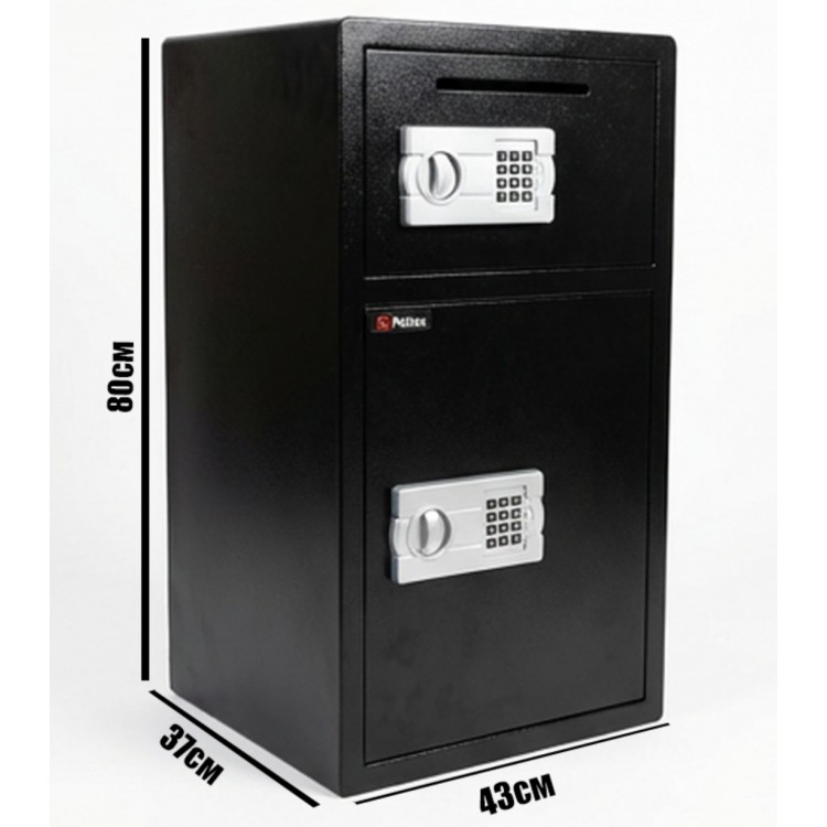 156 литра сейф с двоен достъп – кодов и ключов механизъм