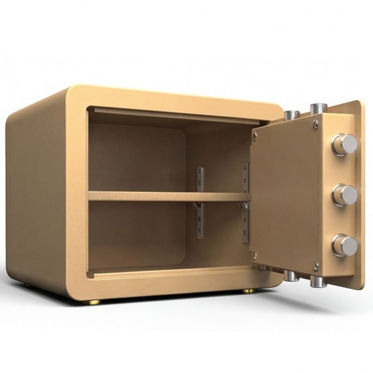 Електронен сейф за ценности с регулируемо пространство и мека защита, 21 литра Електронен сейф за ценности с регулируемо пространство и мека защита, 21 литра