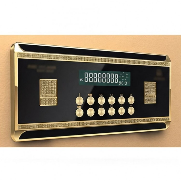 Електронен сейф за ценности с регулируемо пространство и мека защита, 21 литра Електронен сейф за ценности с регулируемо пространство и мека защита, 21 литра