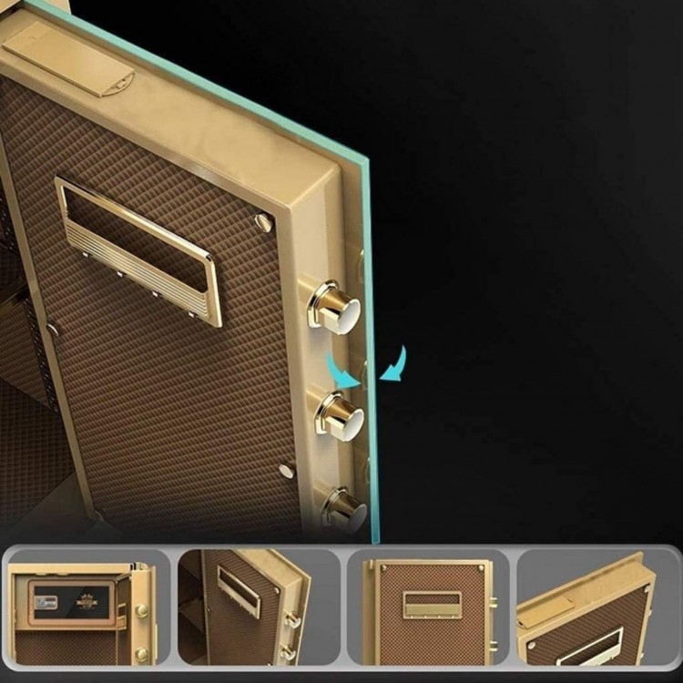 Електронен сейф за ценности с регулируемо пространство и мека защита, 21 литра Електронен сейф за ценности с регулируемо пространство и мека защита, 21 литра