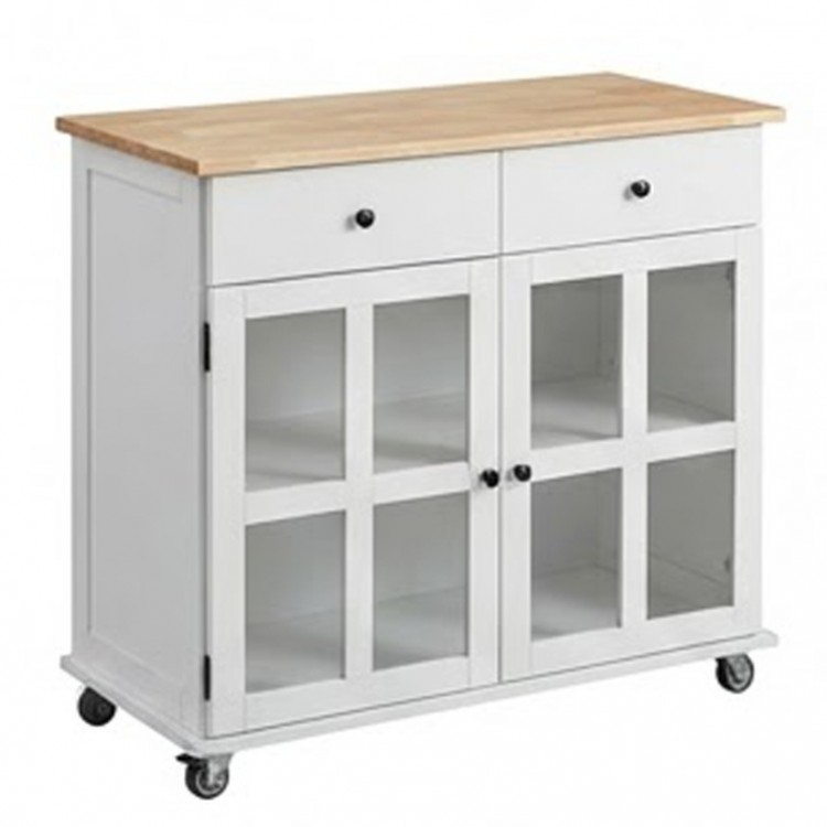 Мобилен кухненски остров, кухненска количка, 95 см