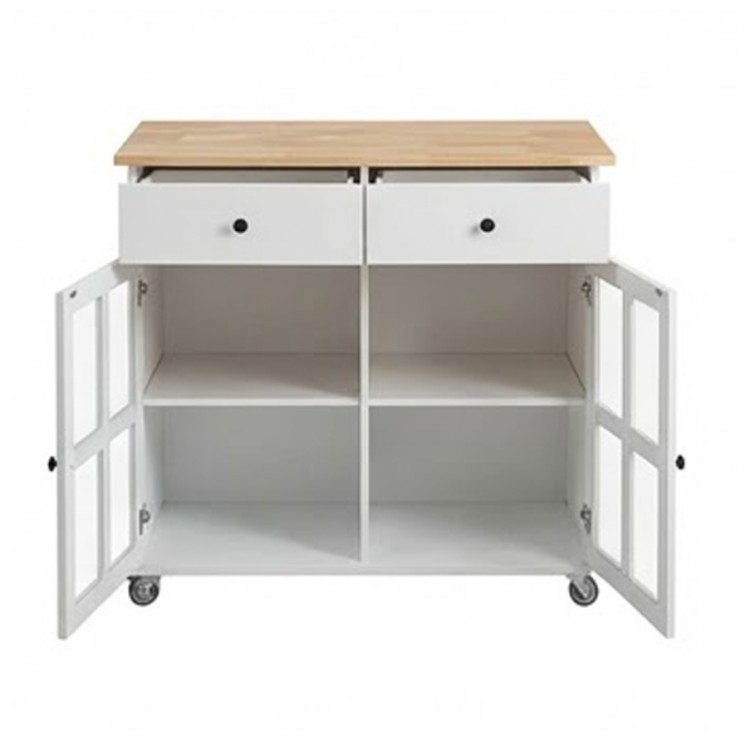 Мобилен кухненски остров, кухненска количка, 95 см