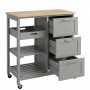 Мобилен кухненски остров, кухненска количка, 67 см
