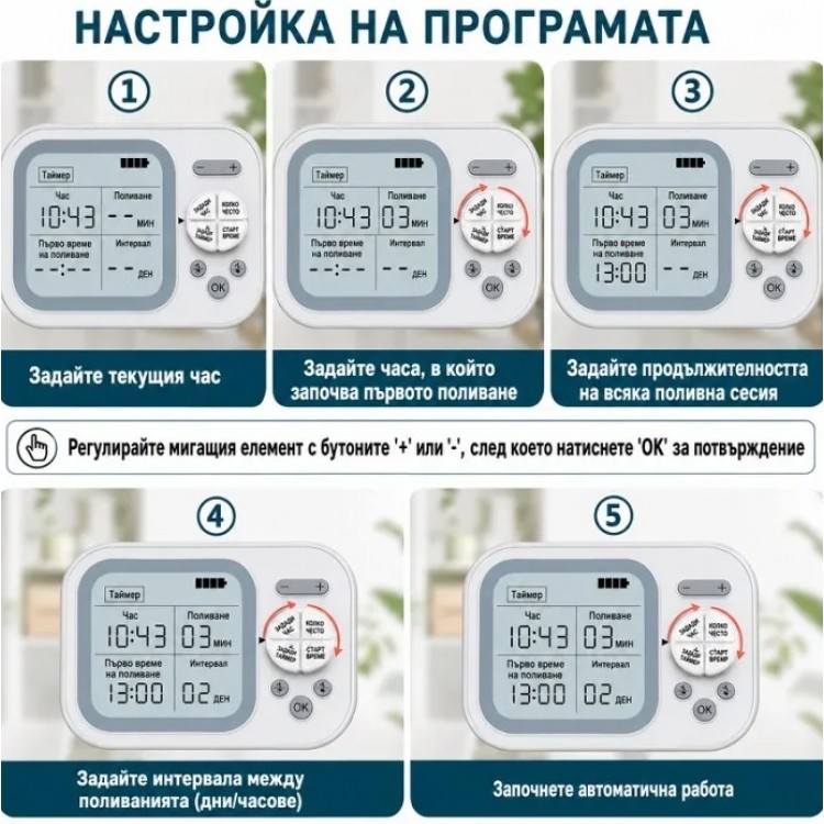 Автоматичната система за поливане на цветя и саксии със соларен панел и интелигентен датчик за влажност