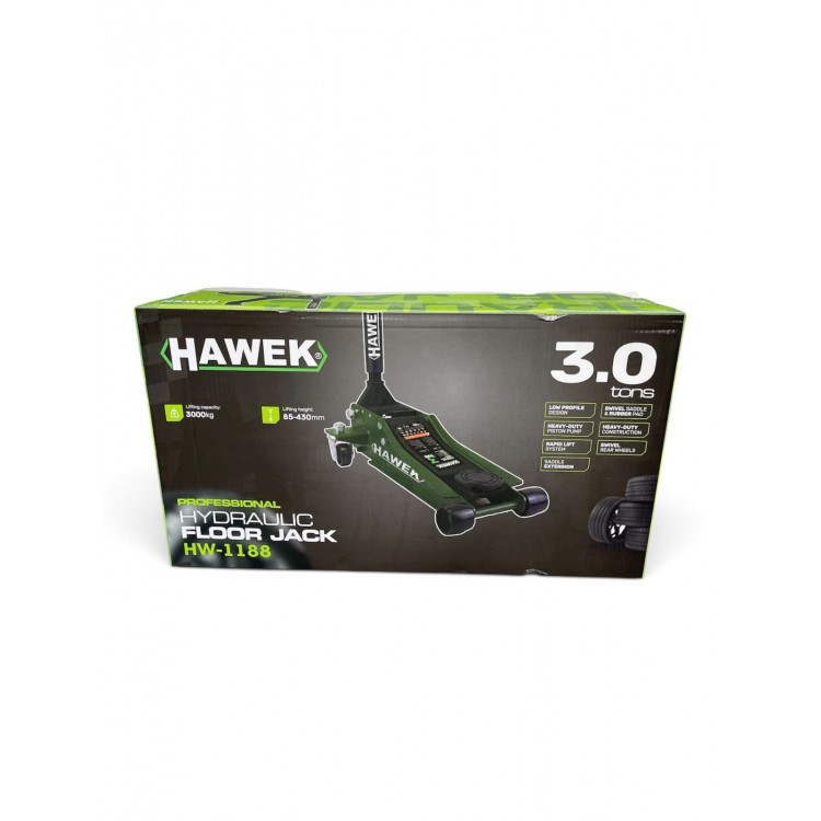 Нископрофилен Крик HAWEK HW-1188 с 2 Помпи 3 тона 85-430мм Нископрофилен Крик HAWEK HW-1188 с 2 Помпи 3 тона 85-430мм