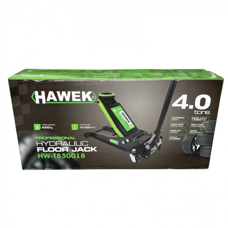 Професионален нископрофилен крик 4 тона с две помпи - HAWEK T830018 Професионален нископрофилен крик 4 тона с две помпи - HAWEK T830018