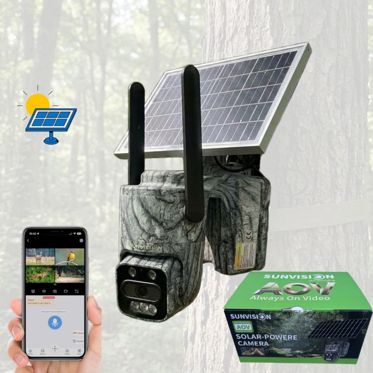 Ловна соларна камера SUNVISION 4G с дистанционно наблюдение и HiEasy Ловна соларна камера SUNVISION 4G с дистанционно наблюдение и HiEasy