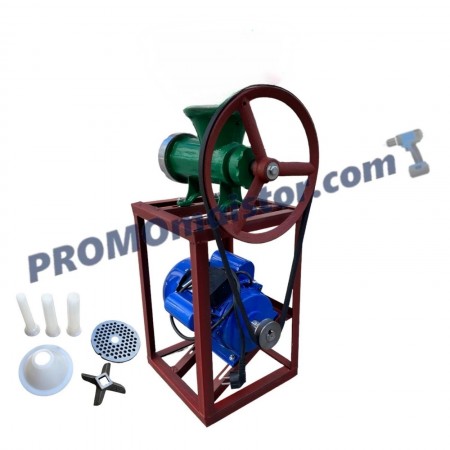 Румънска чугунена месомелачка 32 номер с електромотор Румънска чугунена месомелачка 32 номер с електромотор