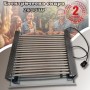 Българска електрическа скара от неръждаема стомана 2400W без капак