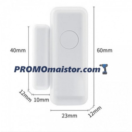 Безжичен магнитен датчик за алармена система 433 mHz  Безжичен магнитен датчик за алармена система 433 mHz