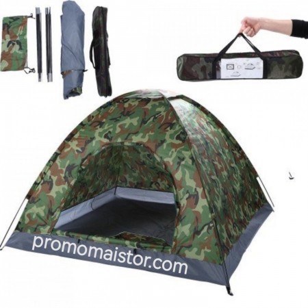 Водонепромокаема четириместна камуфлажна палатка Водонепромокаема четириместна камуфлажна палатка