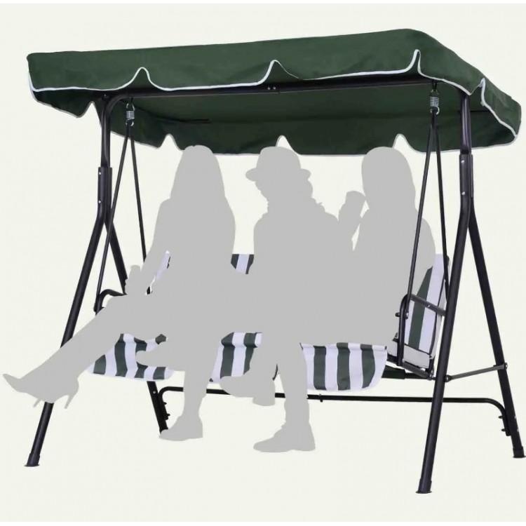 Градинска люлка тип пейка триместна